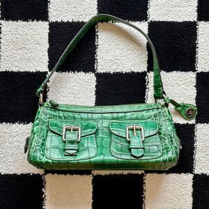 Rare Dooney & Bourke Green Crocodile Bag